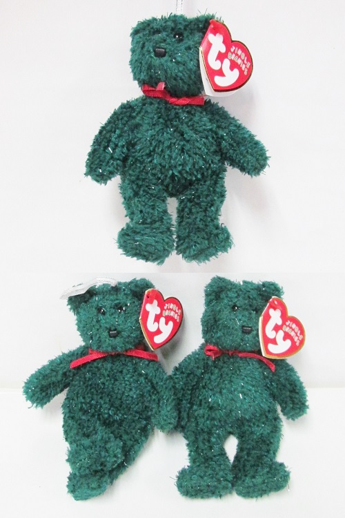 2001 Holiday Teddy™, the bear - Jingle Beanie<br> (Click on picture for full details)